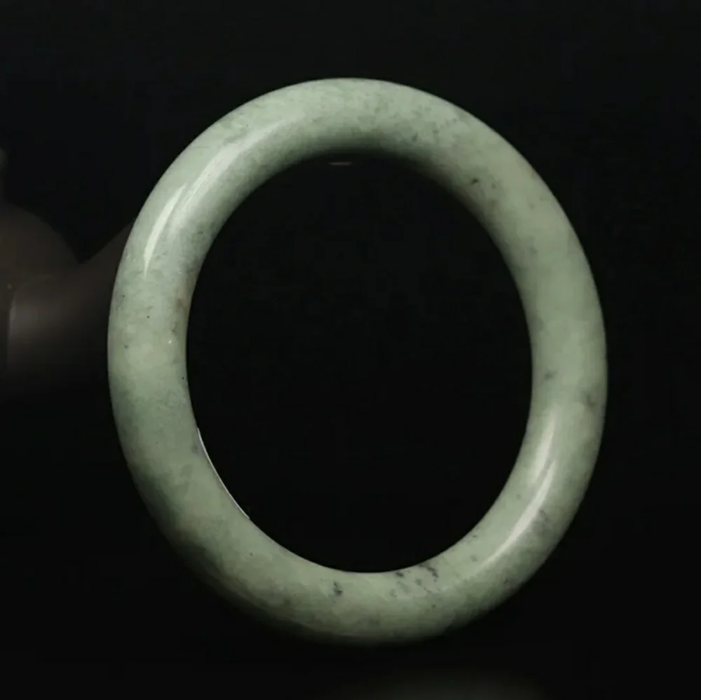 Natural Green Chinese Guizhou Jade Jadeite Quartz Gemstone Bangle Bracelet JK618